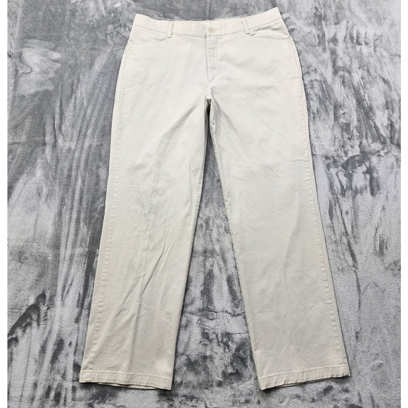 Lee Womens 18 LONG Beige Khaki At The Waist Straight Leg Chino Stretch Cotton - Picture 1 of 12